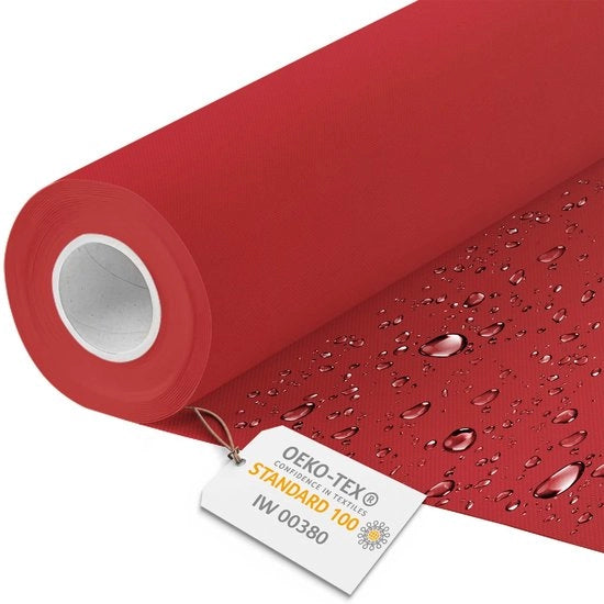 Tela Acquaparante per Mobili - Tela Acquaparante per metro 160 cm largo - Tela Acquaparante 220 g/m2 600D - Tela Acquaparante Acquaparante per metro Rosso 1M