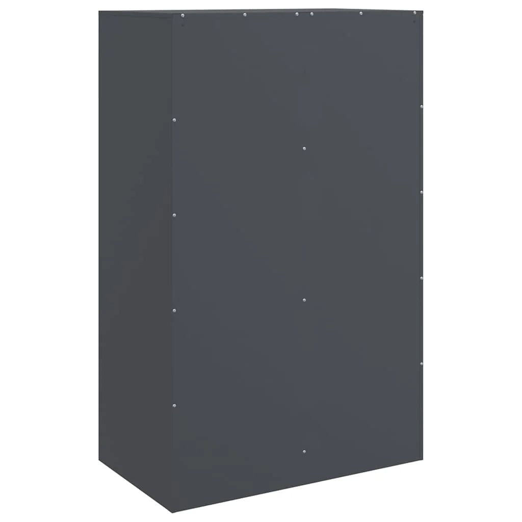 Buffet credenza cassettiera armadio mobile contenitore organizer per cucina soggiorno salotto 67 x 39 x 107 cm acciaio antracite 02_0029696