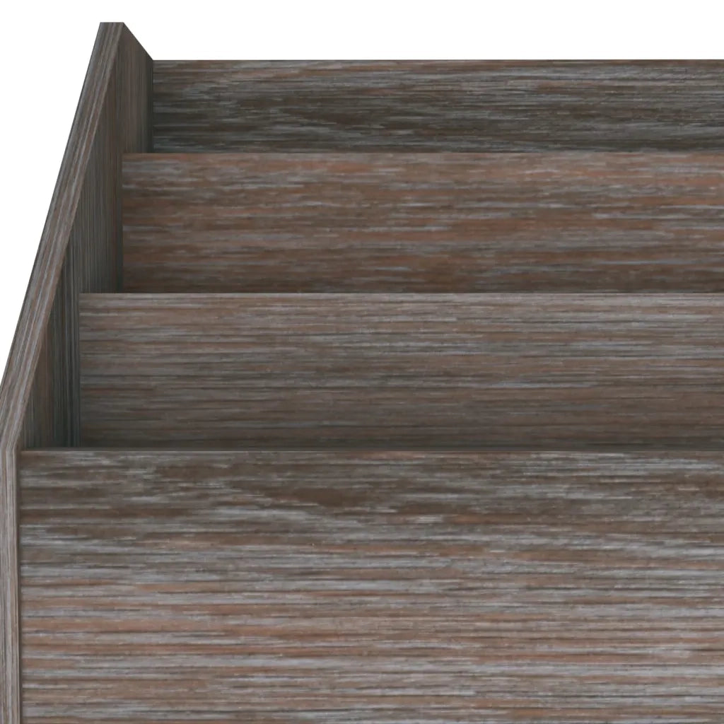 Portariviste Bambini Grigio e Sonoma 71x30x78,5 cm Truciolato cod mxl 71552