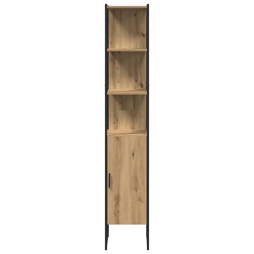 Set di mobili per il bagno con porta 3 pcs Rovere artigianale 3334371