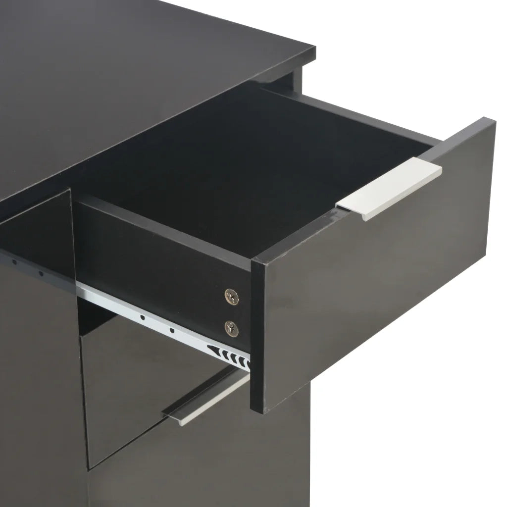 Credenza Nero Lucido 107x35x80,5 cm