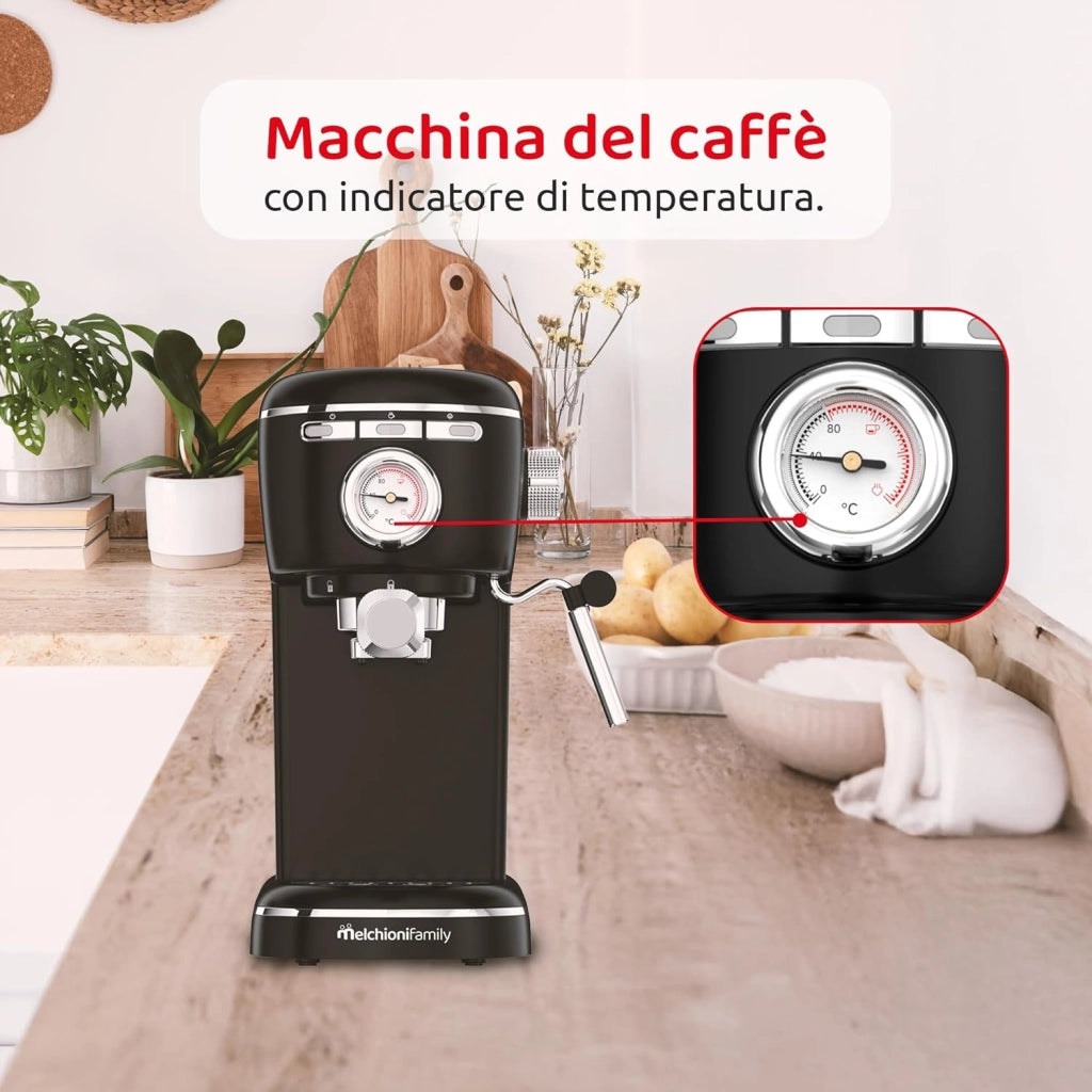 Macchina Caffe Melchioni Family Aromatica Plus 3in1 Nespresso Cialde ese Polvere