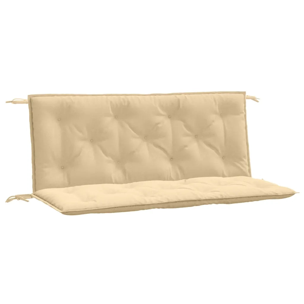 Cuscini Panca Giardino 2pz Beige MÃ©lange 120x50x7 cm in Tessuto