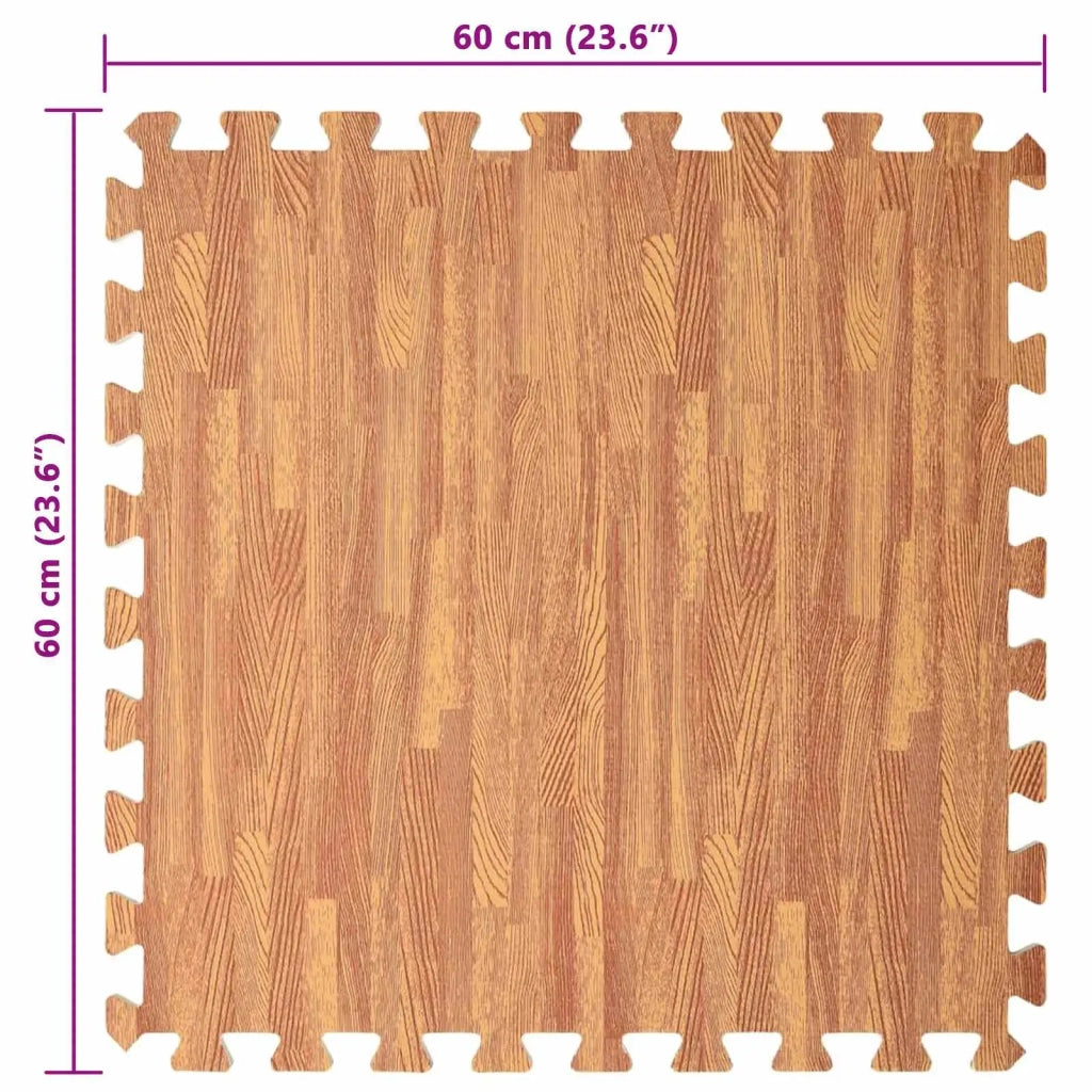 Tappetino per piscina 6 pcs legno 4,32 ㎡ Schiuma EVA 3433271