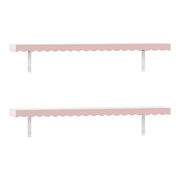 Set di 2 mensole da parete mobile contenitore moderno 80 x 17 x 4 cm rosa 03_0009760