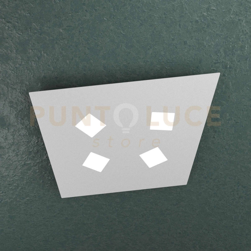 NOTE APPLIQUE PLAFONIERA 4 LUCI ATTACCO GX53 GRIGIO
