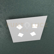 NOTE APPLIQUE PLAFONIERA 4 LUCI ATTACCO GX53 GRIGIO