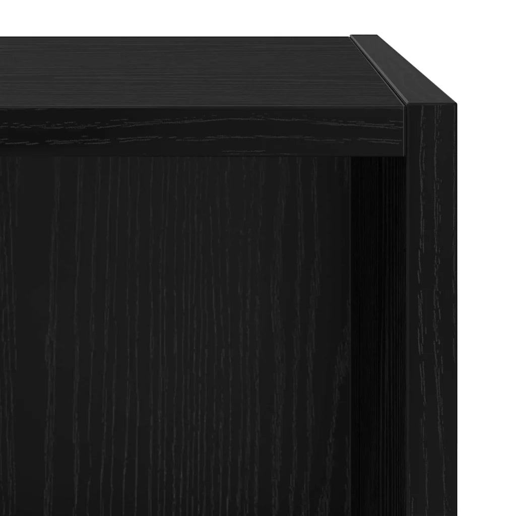 Set mobile TV Rovere Nero 37 x 37 x 72 cm Legno multistrato 875080