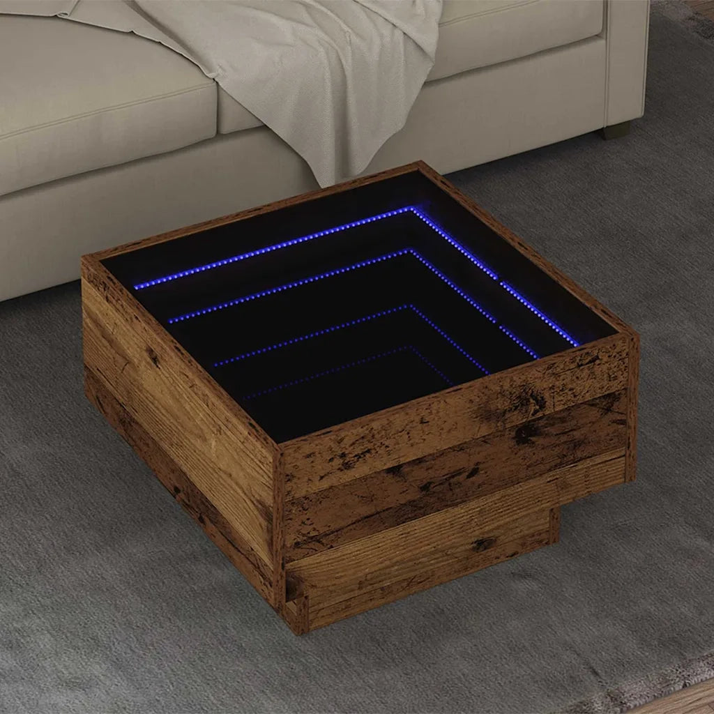 Tavolino da salotto | Tavolino da caff¨¨ | Tavolino da Soggiorno Legno vecchio 50 x 50 x 30 cm