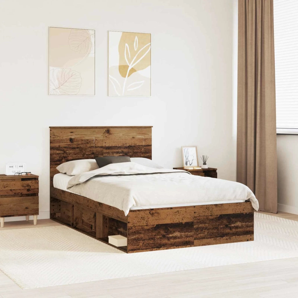 Struttura del letto Legno vecchio 120 x 200 cm Pino massello 3409388