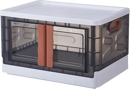 Cassa di Stoccaggio Opaca Ripiegabile con Coperchio - 42 Litri - Multifunzionale - Camera da Bambino Camera da Soggiorno Camera da Letto - Abbigliamento Giochi