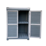 Tavolo da giardino con base e piano di lavoro 99,7 cm grigio 16_0002398