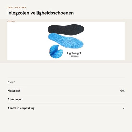 Inlegzoli shockresistenti - Inlegzoli gel - Zoli ortopediche - Zoli interni flessibili - Supporti per caviglia - Adatti a scarpe sportive e da protezione - Supporto per piede