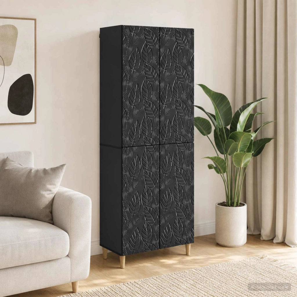 Set di armadi 2 pz Nero Legno ingegnerizzato 3416701
