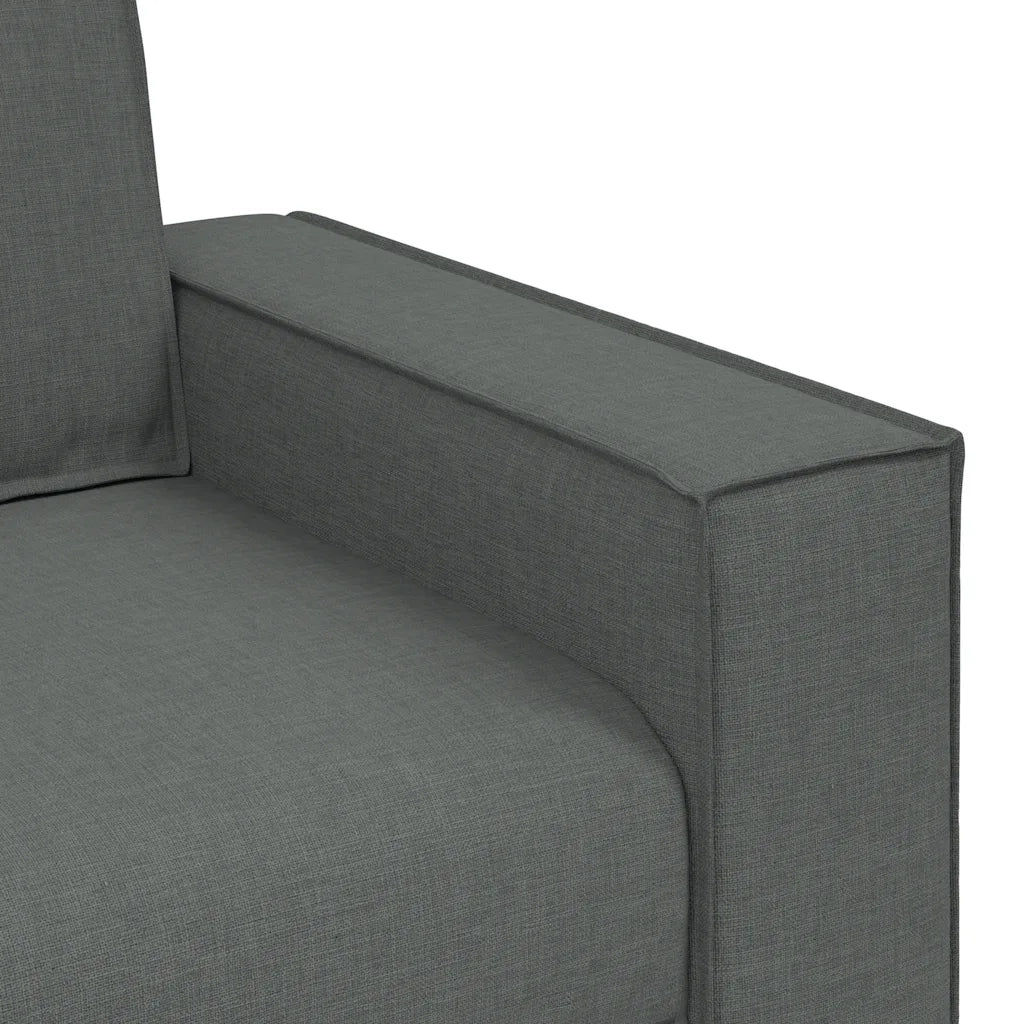 Divano a 2 posti Grigio scuro 160x78x84 cm in tessuto 4104971