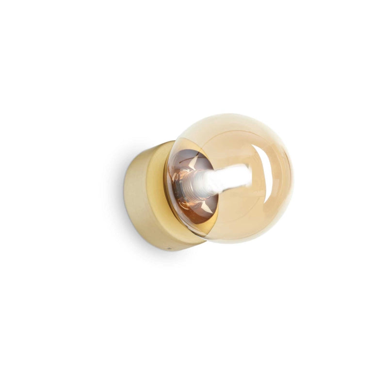 Lampada Da Parete Perlage Ap1 Ambra Ideal-Lux