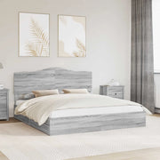 Letto con Contenitore con testiera Grigio Sonoma 180 x 200 cm 3413483