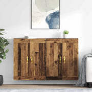 Mobile a muro 2 pcs Legno vecchio 69,5 x 34 x 90 cm 3402689