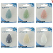 Trade Shop - Gancio Appendino Adesivo Appendiabiti Parete Casa Cucina Bagno Forma Goccia Colorata 10809 -