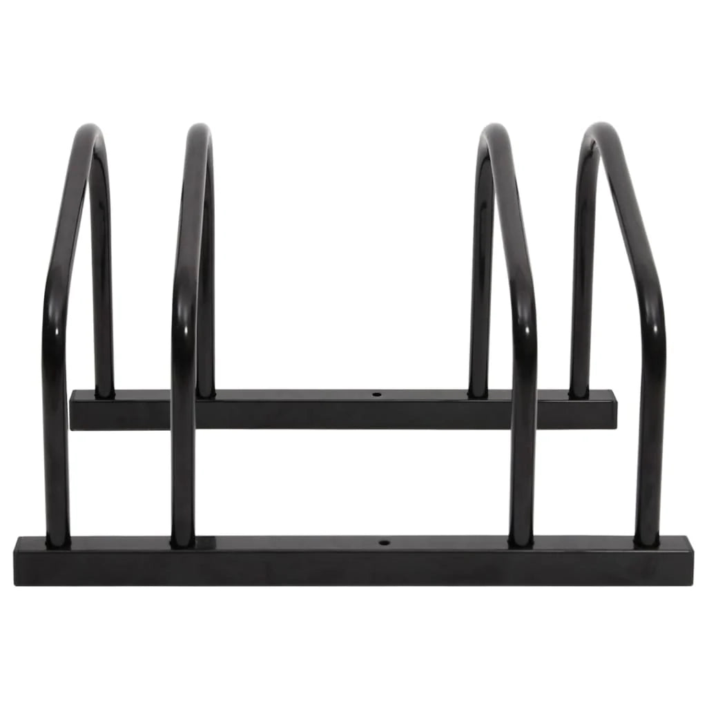 Portabiciclette per 2 biciclette acciaio nero 02_0004582