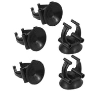 Trade Shop - Ventosa Nero 8 Pezzi Clip 3cm Tubo  6433 Acquario Ventose Portafiltri Pompa -