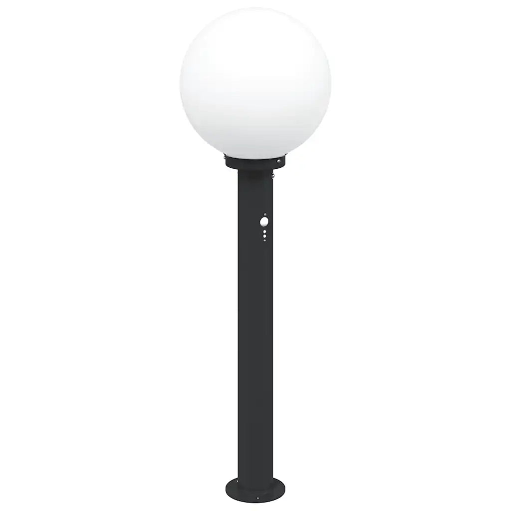 Lampioni a paletto con sensore 3 pz 80 cm neri IP44 4006116