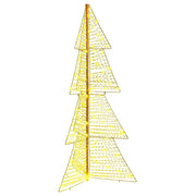 Albero di Natale | Decorazioni natalizie con 160 LED Bianco caldo 150 cm PET