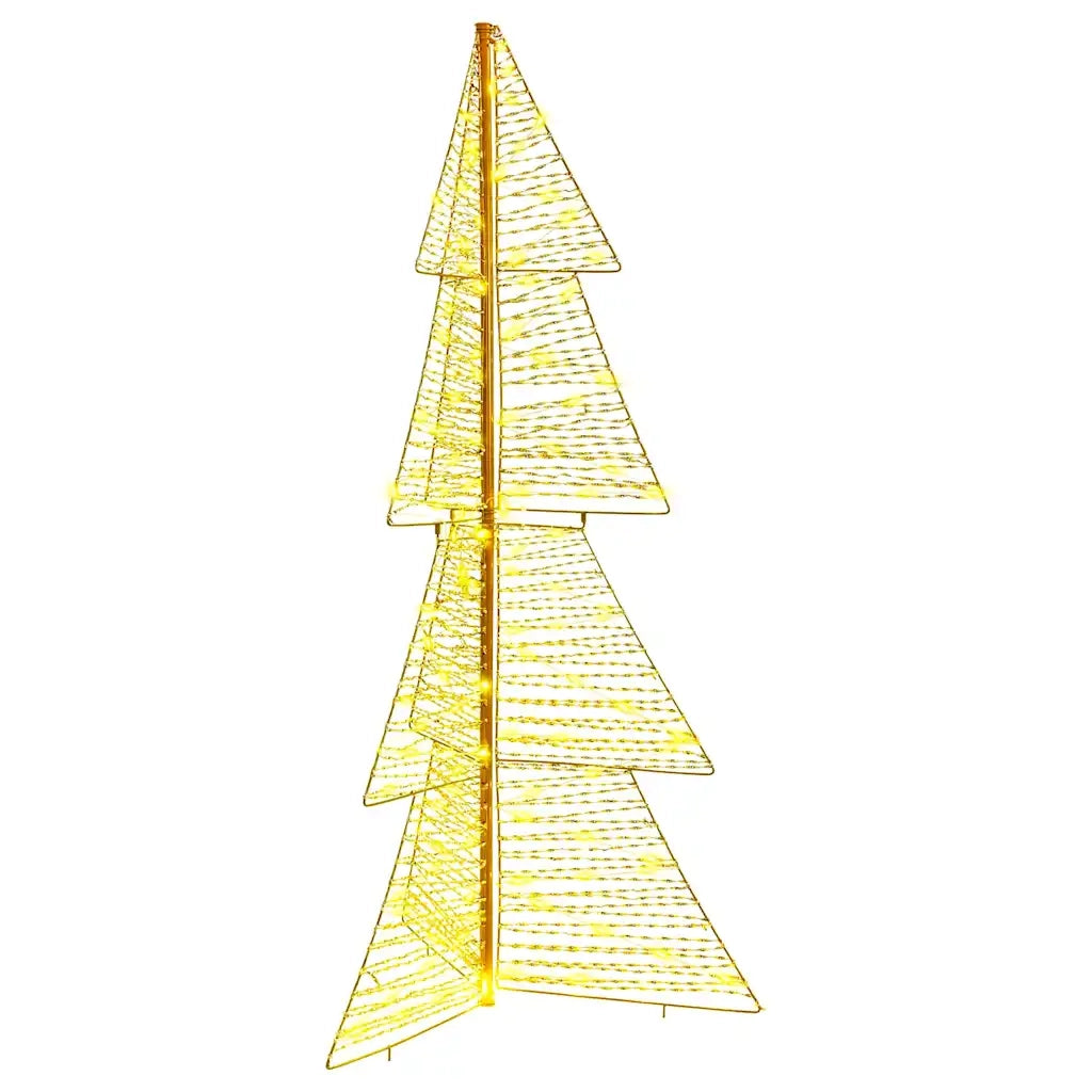 Albero di Natale | Decorazioni natalizie con 160 LED Bianco caldo 150 cm PET