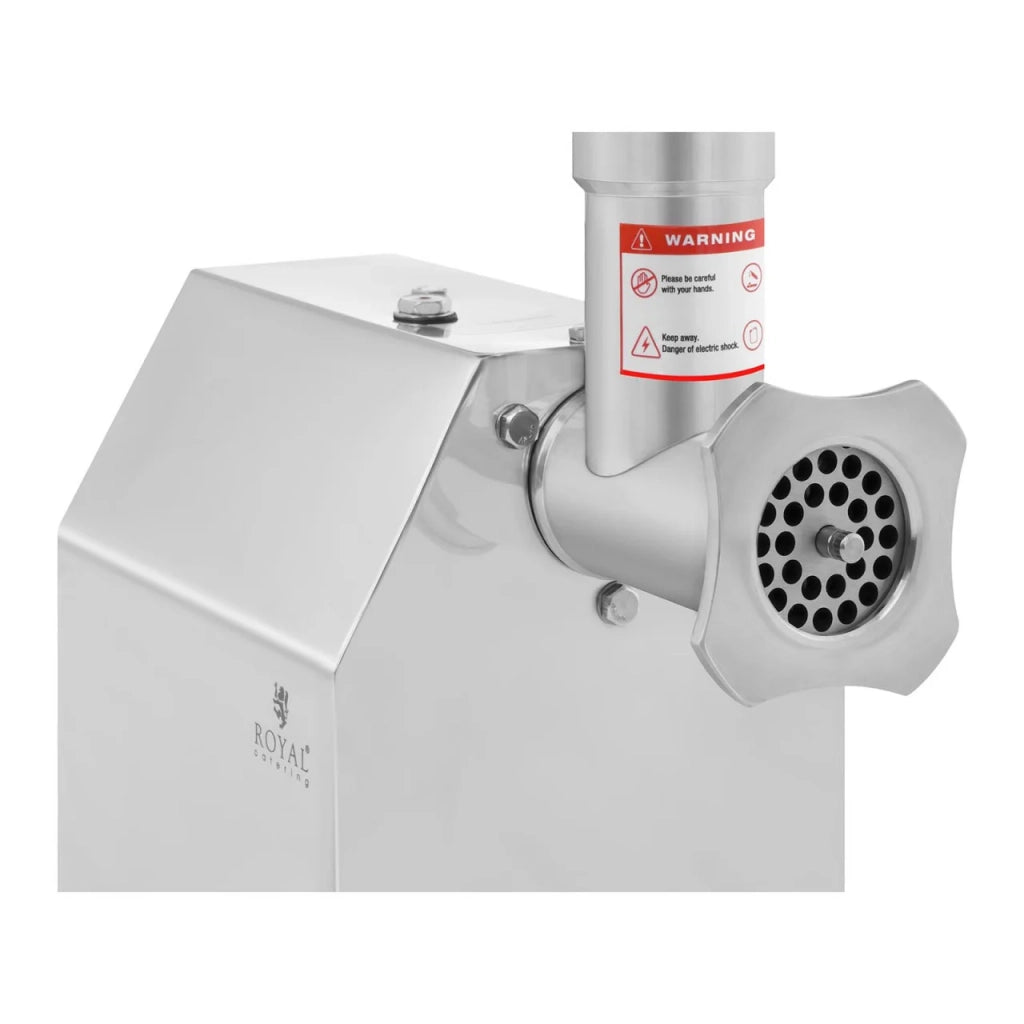 Tritacarne in acciaio inox funzione inversione di marcia 140 kg/h potenza: 850 watt 14_0001955