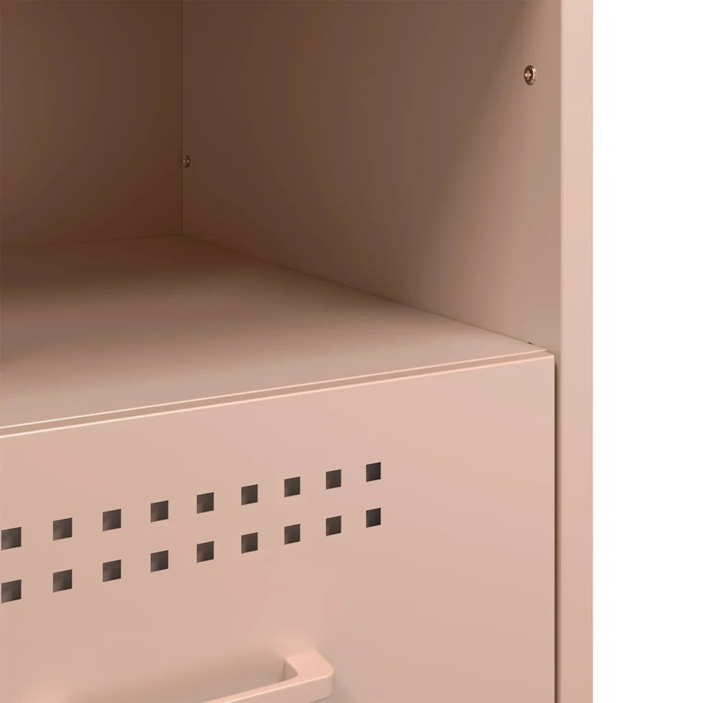 Comodini 2 pz Rosa 36x39x50,5 cm in Acciaio 843057