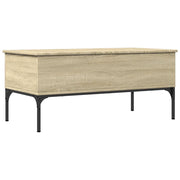 Tavolino da salotto | Tavolino da caff¨¨ | Tavolino da Soggiorno Rovere Sonoma 100x50x45 cm Legno Multistrato e Metallo