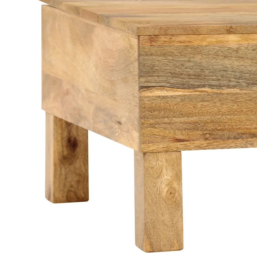 Tavolino da CaffÃ¨ in Legno Massello di Mango 110x55x35 cm cod mxl 14592