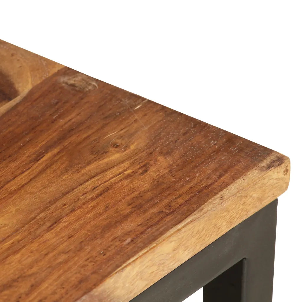 Tavolini Impilabili 2 pz in Legno Massello di Acacia 287331