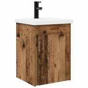 Mobile Bagno | Armadio da bagno con rubinetto Legno antico 42 x 40 x 74,5 cm