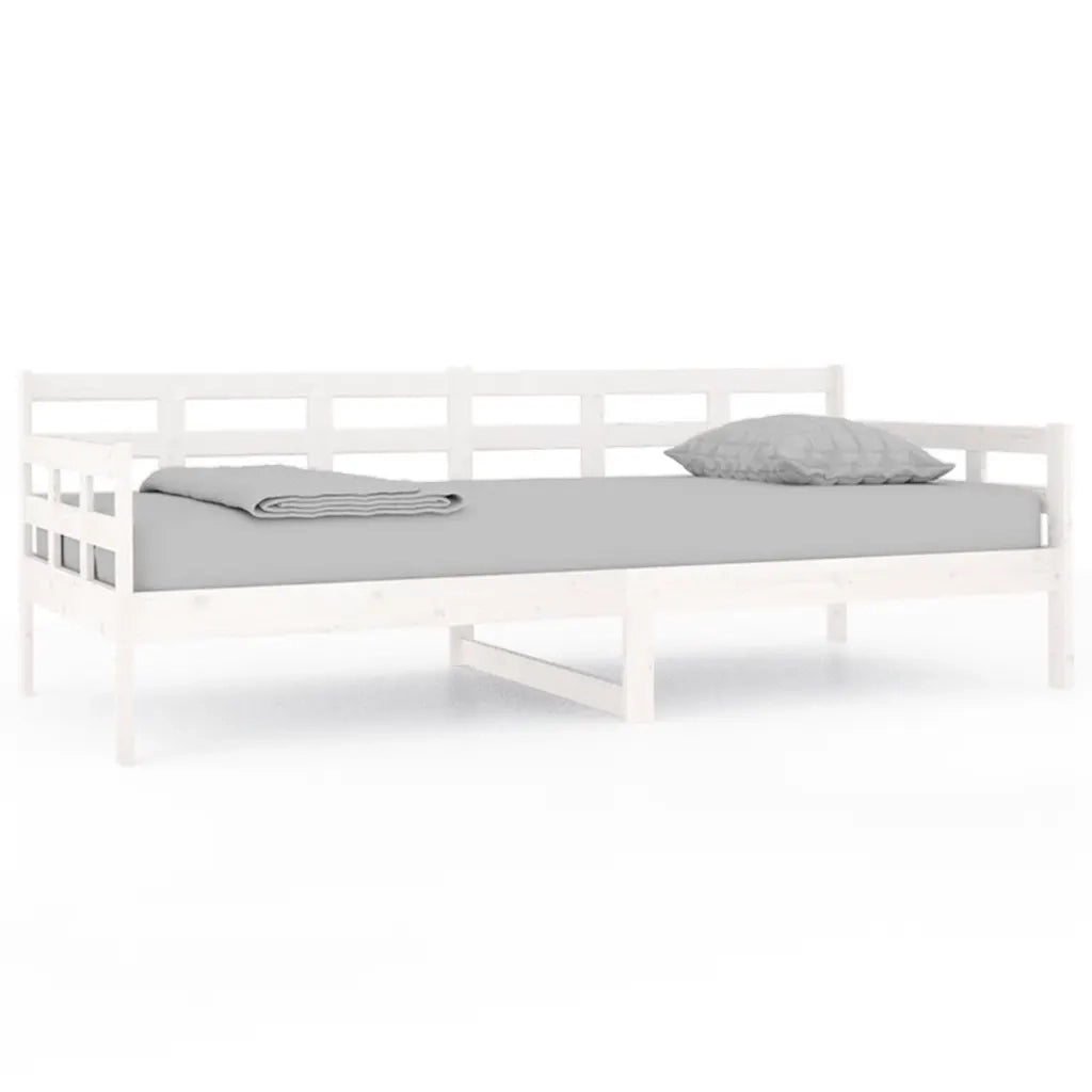 Dormeuse Bianca in Legno Massello di Pino 90x200 cm 820358