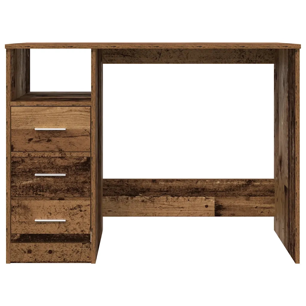 Scrivania Legno Antico 102x50x76 cm in Legno Multistrato 855852
