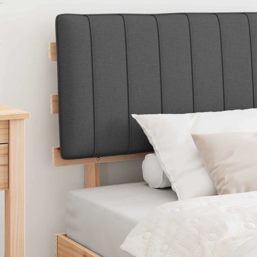 Letto con Testiera Rivestita Grigio scuro 100 x 200 cm 877510