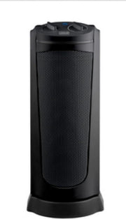 Riscaldamento ceramico mobile - stileto design piatto - disponibile con scelta tra convector da appoggio o installazione a parete - nero