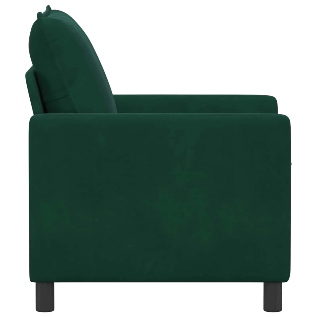 Divano Verde Scuro 76 x 81 x 87,5 cm Velluto