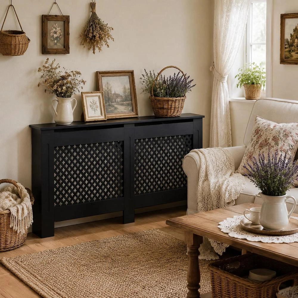 Radiator Cover, White, 172x19x81.5 Cm, MDF