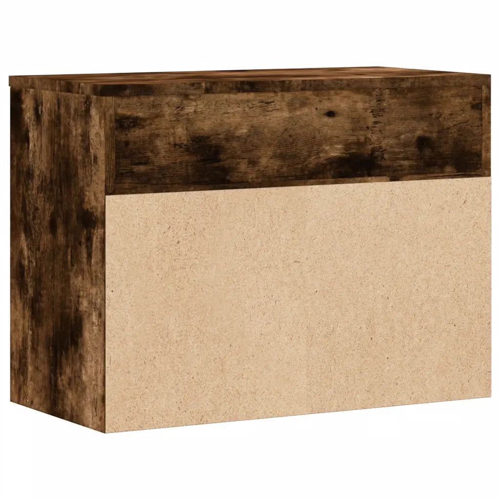 Scarpiera-Scaffale per scarpe Rovere Fumo 60x30x45 cm in Legno Multistrato