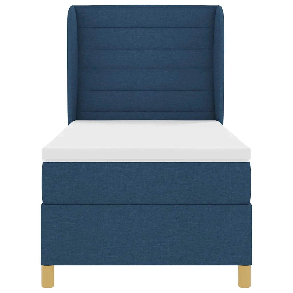 Letto a molle con materasso Blu 200 x 80 cm Tessuto 3340661