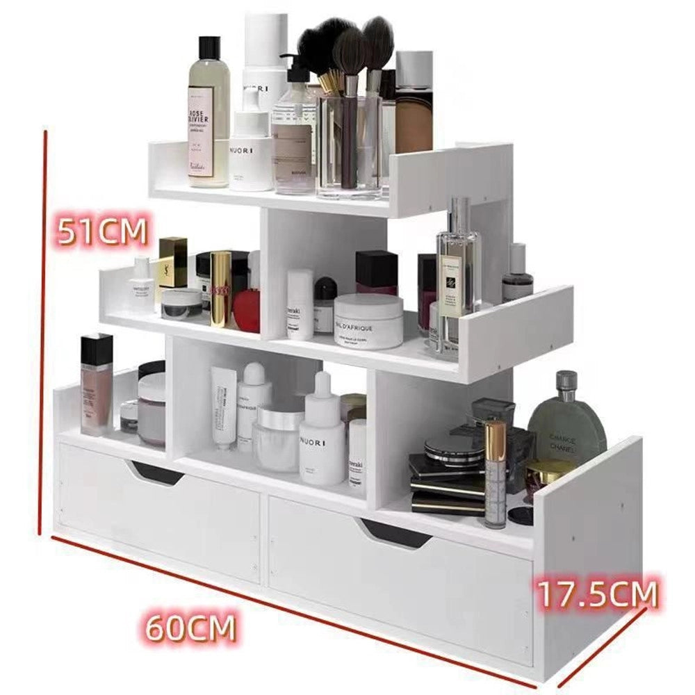 Trade Shop - Contenitore Box Espositore Per Trucco Organizer Porta Cosmetici Make Up Rossetto Cassetti -