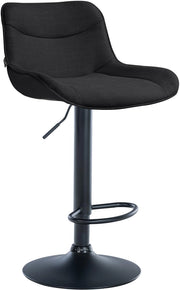 Barhocker Vonore Stoff schwarz