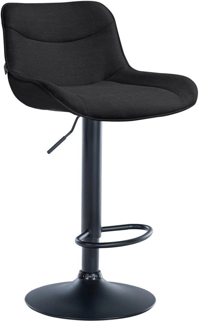 Barhocker Vonore Stoff schwarz