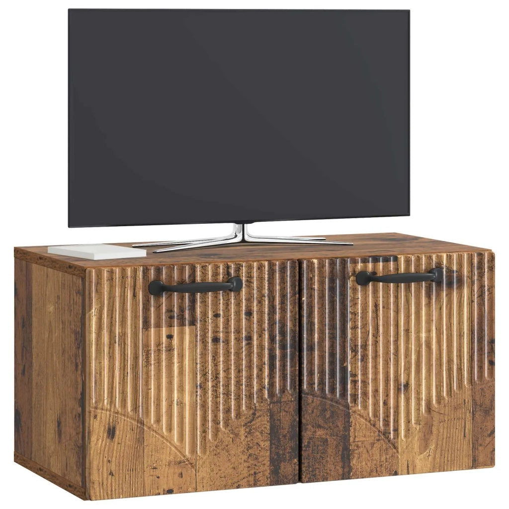 Mobile Porta TV da Muro Legno antico 59,5 x 31 x 30 cm 899053