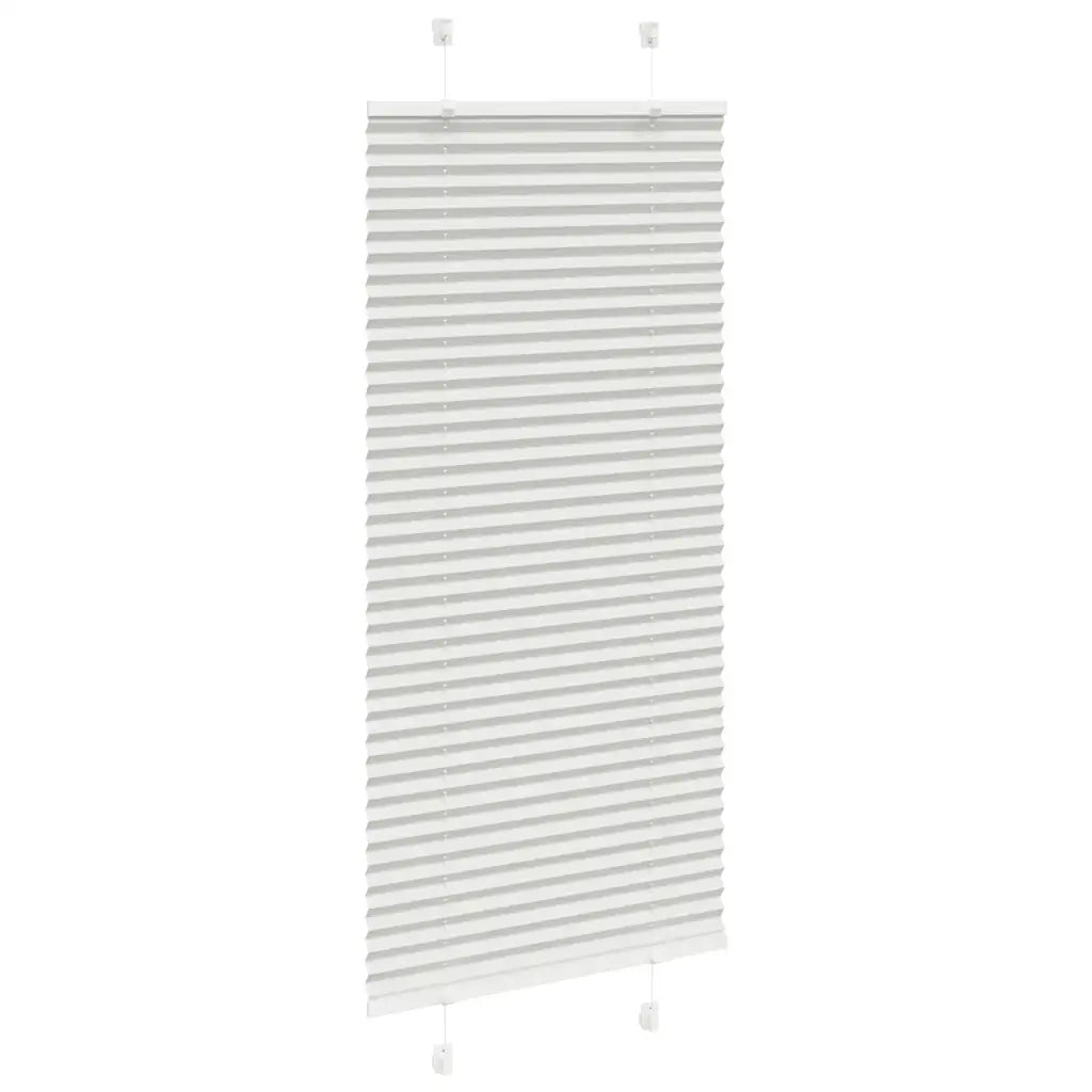 vidaXL Tenda Plissettata Grigio Chiaro 65x100 cm Larghezza Tessuto