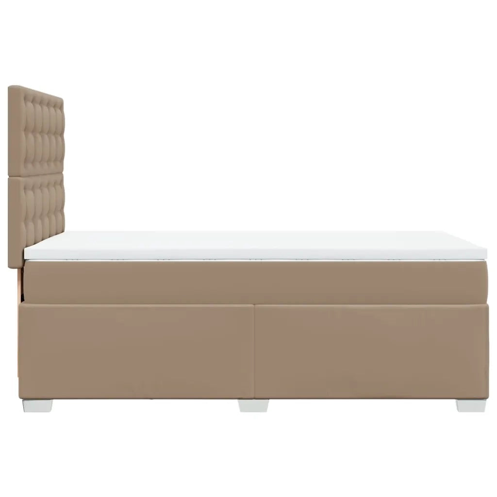 Giroletto a Molle con Materasso Cappuccino 90x190 cm Similpelle 3290703