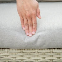 Salotto da Giardino 7 Pezzi Modulabile in Rattan PE con Cuscini, Beige