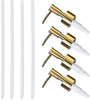 Dispensatore di sapone di alta qualità in plastica - Pompina - 11 cm Tubo - Flessibile - Acciaio inox - Liscio - Resistente alla corrosione - Pompina di sapone